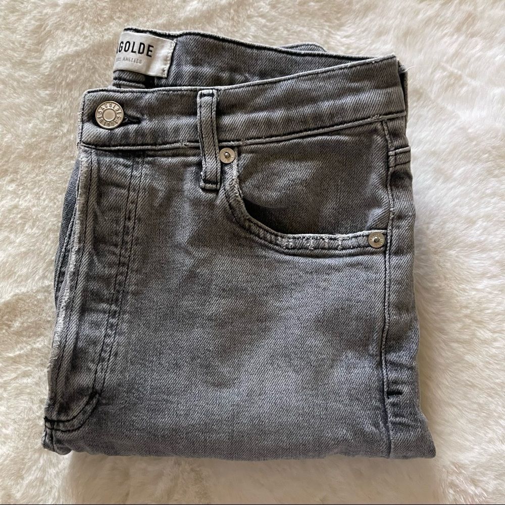 Agolde Charcoal Cropped Jeans